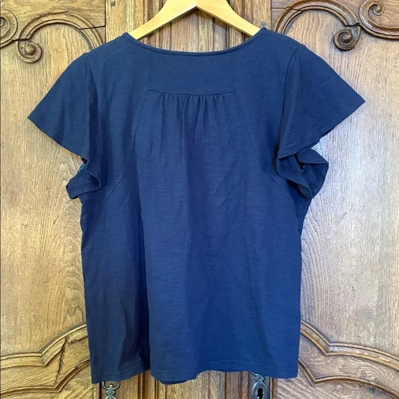 THML Navy Top with Multicolor Embroidery - Picture 7 of 9